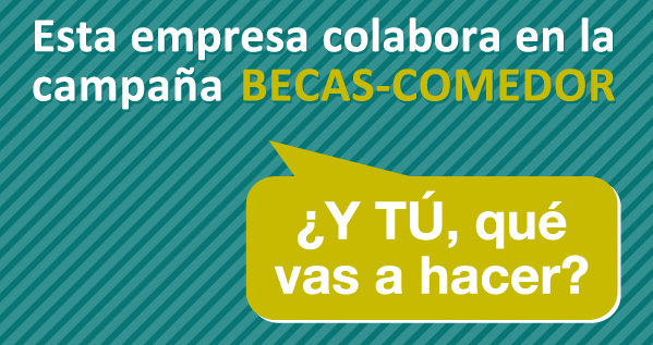 Empresas apoyan la campaña becas-comedor