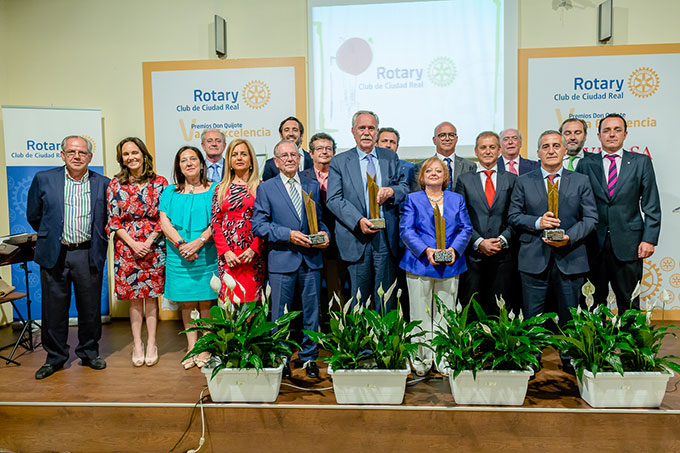 Premiados y socios del Club Rotary Ciudad Real